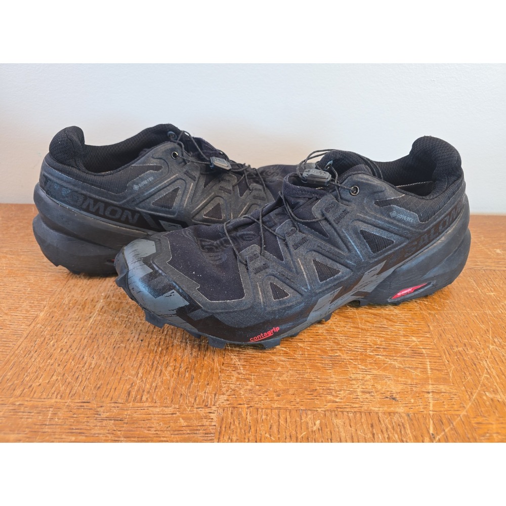 Salomon Men's Speedcross 6 GTX Trail Running Shoe Black Size US10 Gore-Tex
